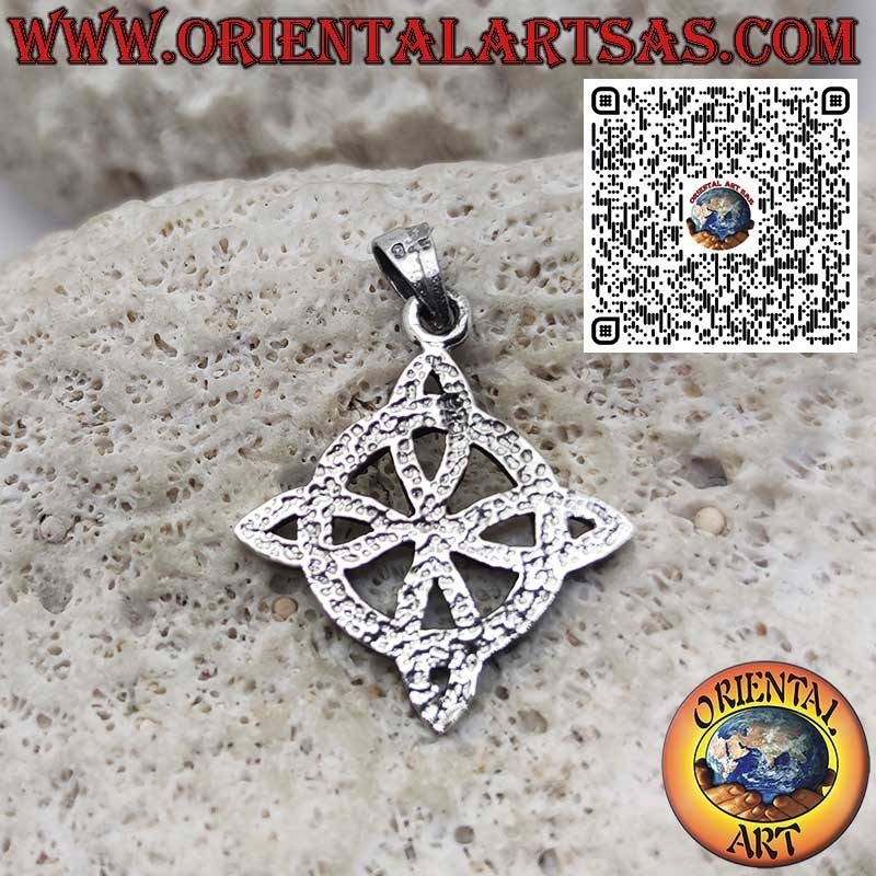 Colgante de plata Nudo de la Bruja – Símbolo de Protección – Joya de plata maciza