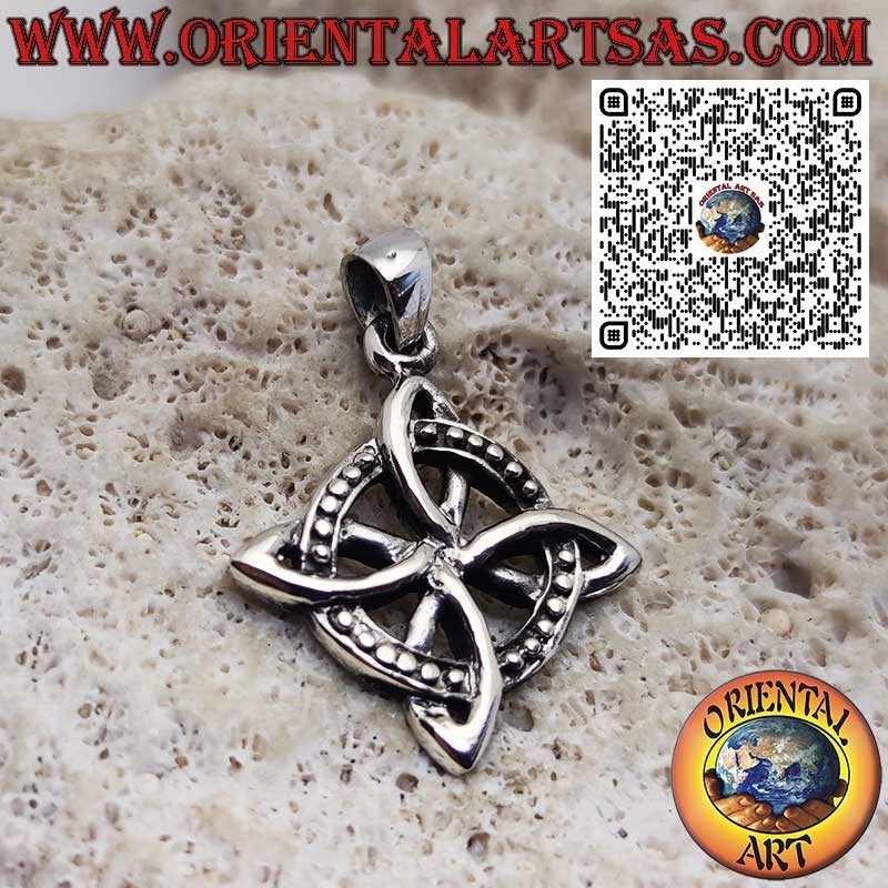 Pendentif en argent Nœud de la Sorcière – Symbole de Protection – Bijou en argent massif