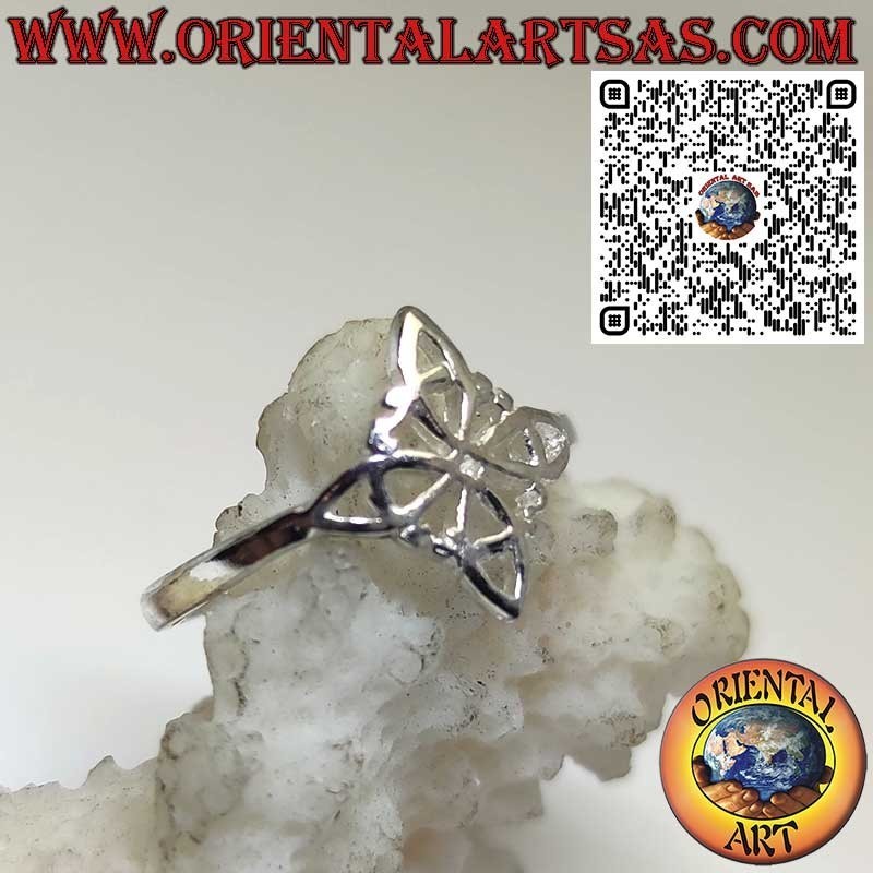 Bague en argent 925 pour orteil ou phalange – Nœud de la sorcière, réglable