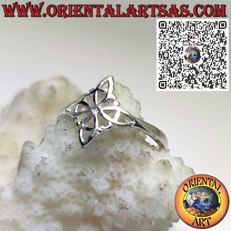 Bague en argent 925 pour orteil ou phalange – Nœud de la sorcière, réglable