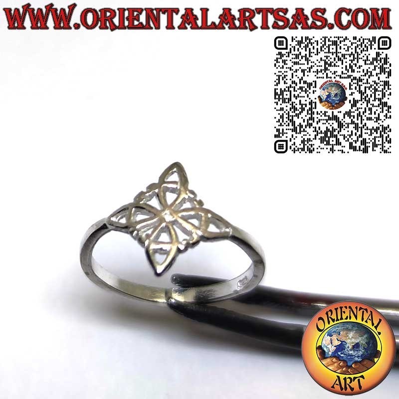 Anello in Argento 925 Nodo della Strega – Regolabile per Piede o Falange