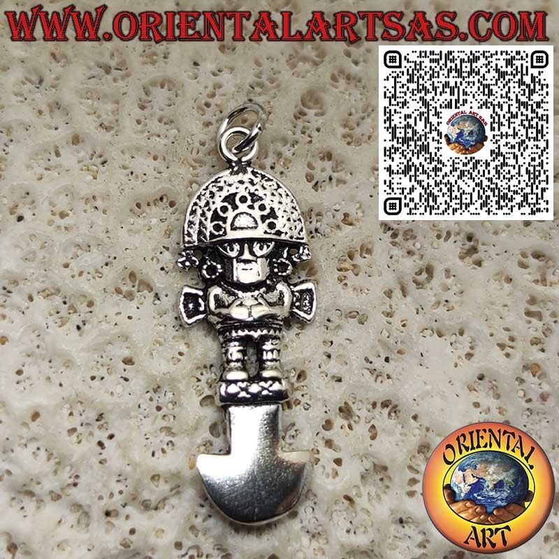 Pendentif Tumi Péruvien en Argent 925 – Symbole de Vie, Force et Protection