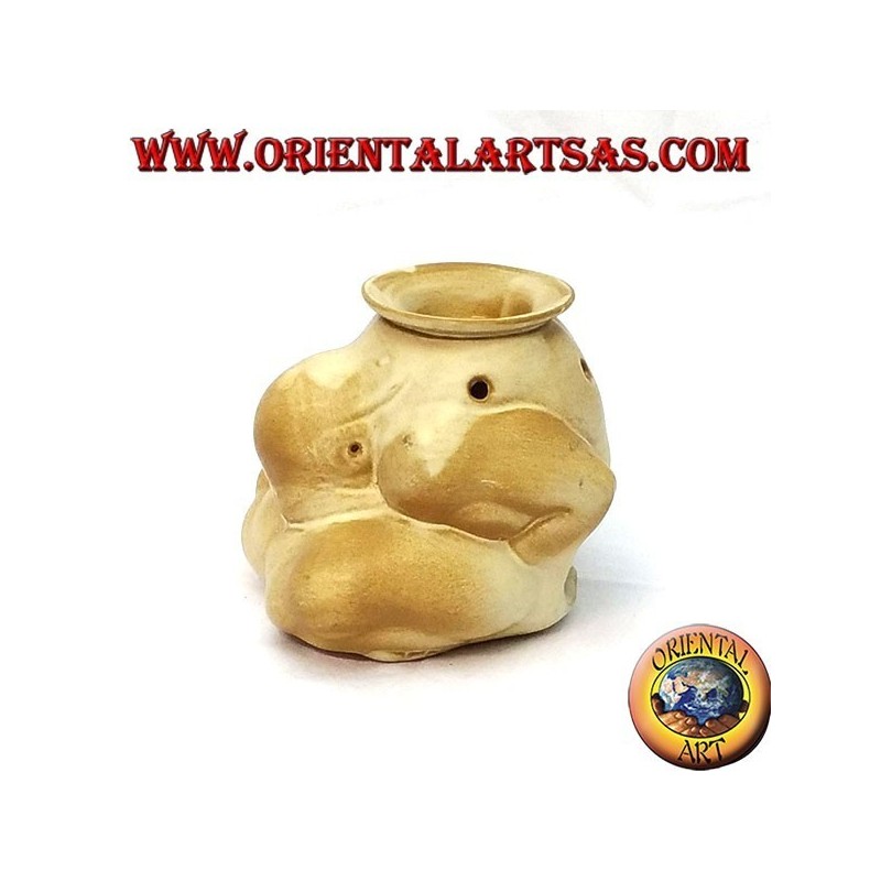 Quemando las Esencias de Cerámica Yogui Buddha Bud Meditación Meditación feng shui zen