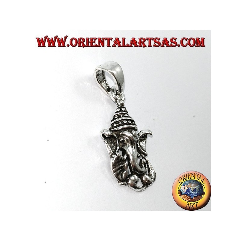 Silver Pendant, Ganesh Head