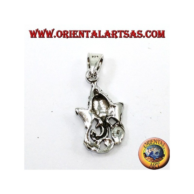 Ciondolo d'argento, Testa di Ganesh