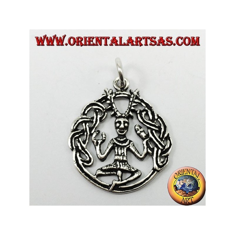 Cernunnos Celtic Horned God Pendant 925 Silver - Oriental Art