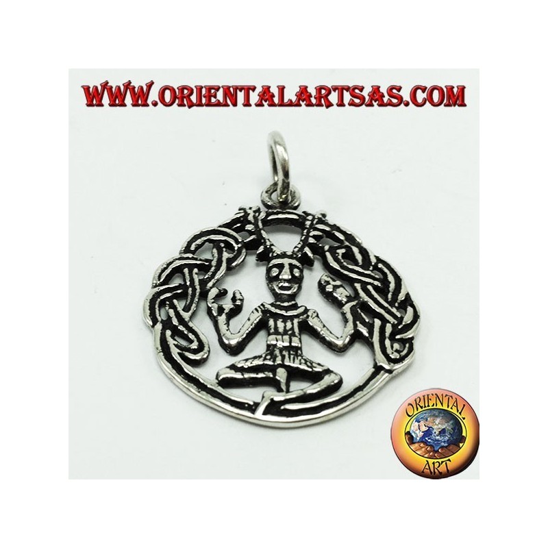 silver pendant Cernunnos