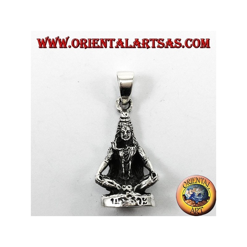 Ciondolo in argento Śiva (devanagari  adattato in Shiva)