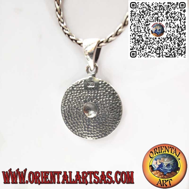 Colgante en Plata 925 Rosa de los Vientos en Bajo Relieve – Diseño Náutico