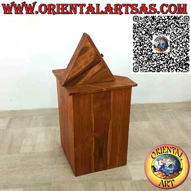 Corner Buffet in Solid Teak Wood – Angular Cabinet with 2 Doors and 1 Drawer