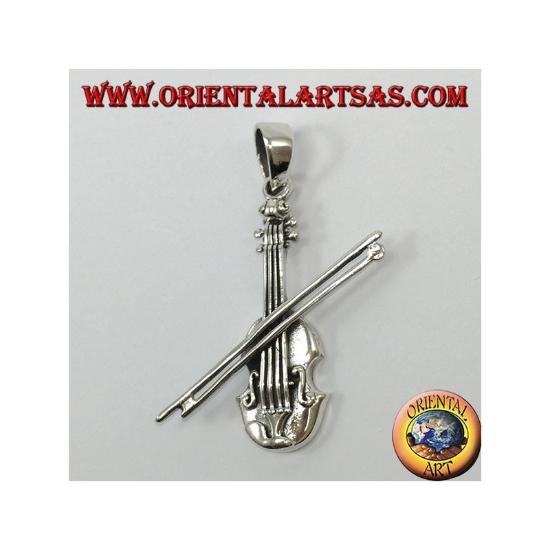 Silber Anhänger, Violine