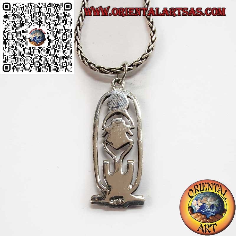 Amuleto Escarabajo Egipcio de Plata – Protección y Renovación Espiritual