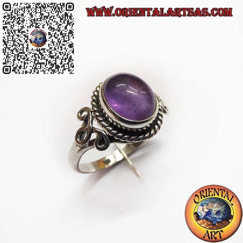 Bague Améthyste en Argent – Élégance Artisanale et Énergie Naturelle