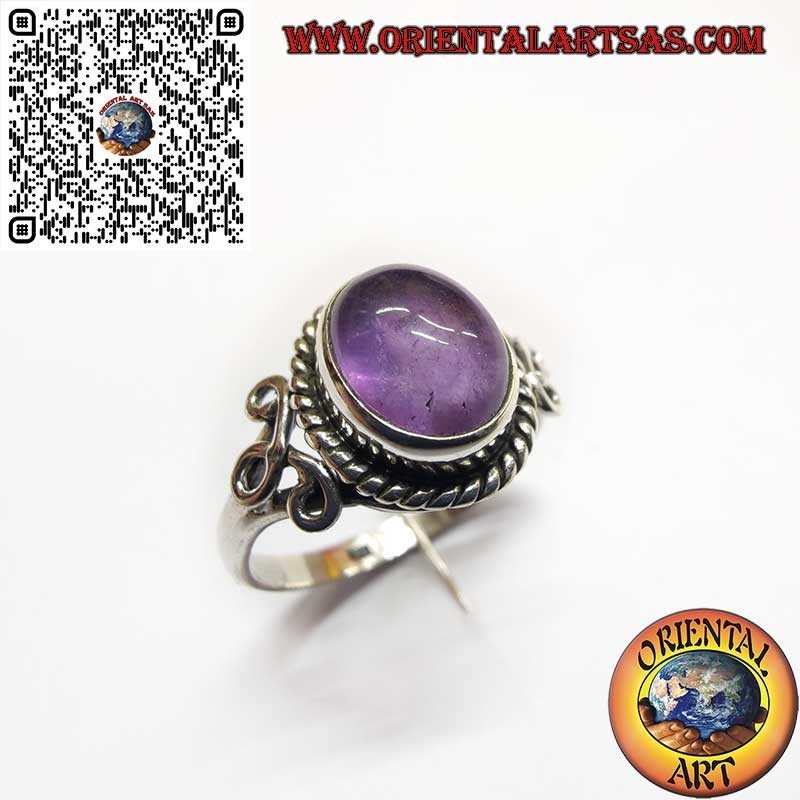 Bague Améthyste en Argent – Élégance Artisanale et Énergie Naturelle