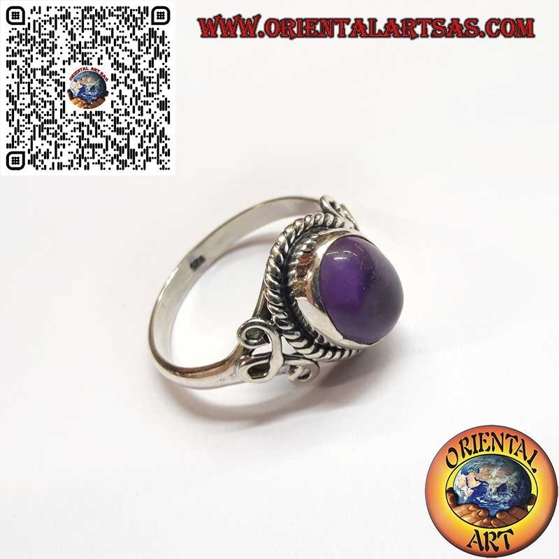 Bague Améthyste en Argent – Élégance Artisanale et Énergie Naturelle