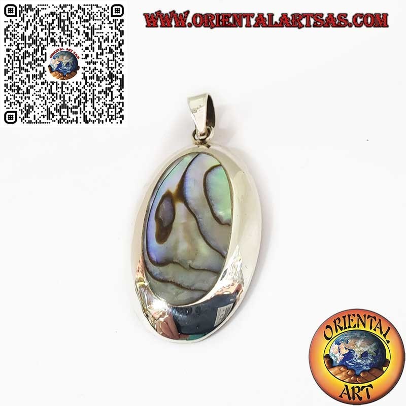Colgante en Plata 925 con Concha Paua | Joyería Elegante