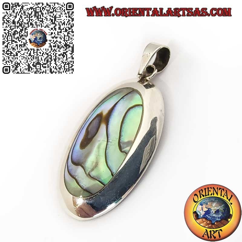 Anhänger aus 925er Silber mit Paua-Muschel | Eleganter Schmuck