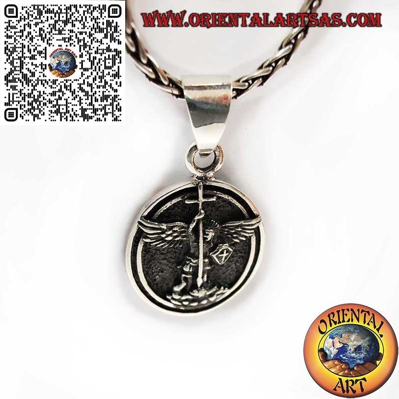 925 Silver St Michael Archangel Guardian Angel Pendant | Protection