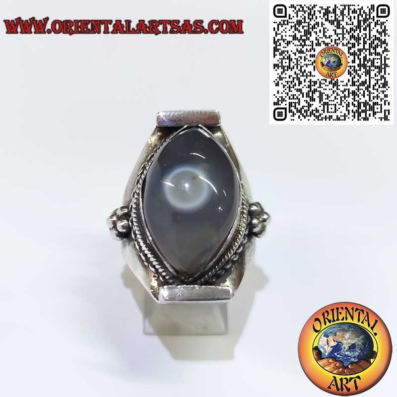 Anello Argento 925 Uomo/Donna Agata Occhio di Shiva