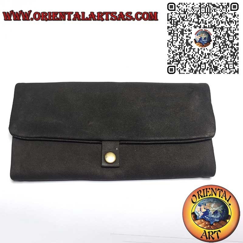 Tabaktasche Wildleder mit Holz-Drehunterlage - Komplettes Dreh-Set