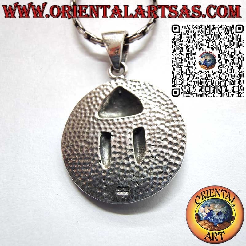 Colgante Medalla Plata 925 Yelmo Espartano - Victoria y Sabiduría