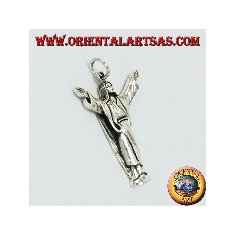 Pendant in silver Christ the Redeemer