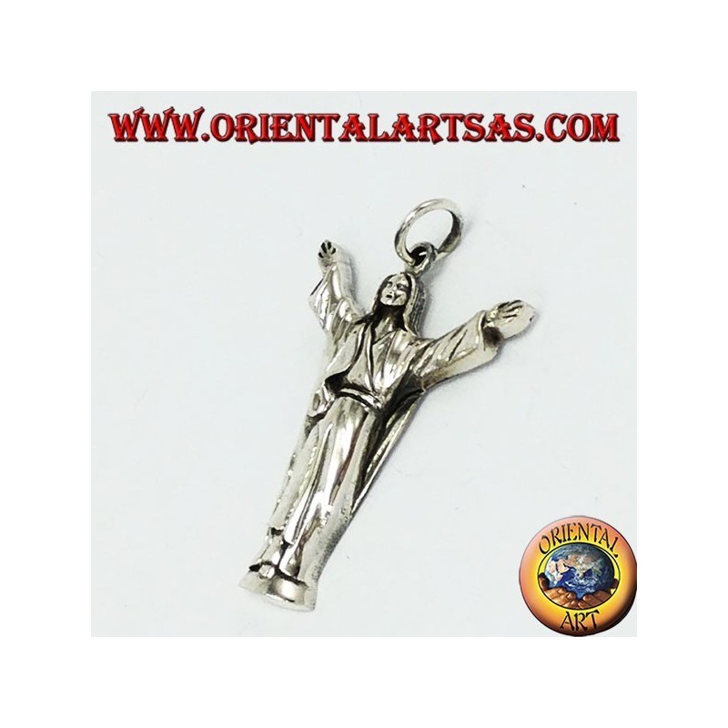 Pendentif en argent Christ Rédempteur