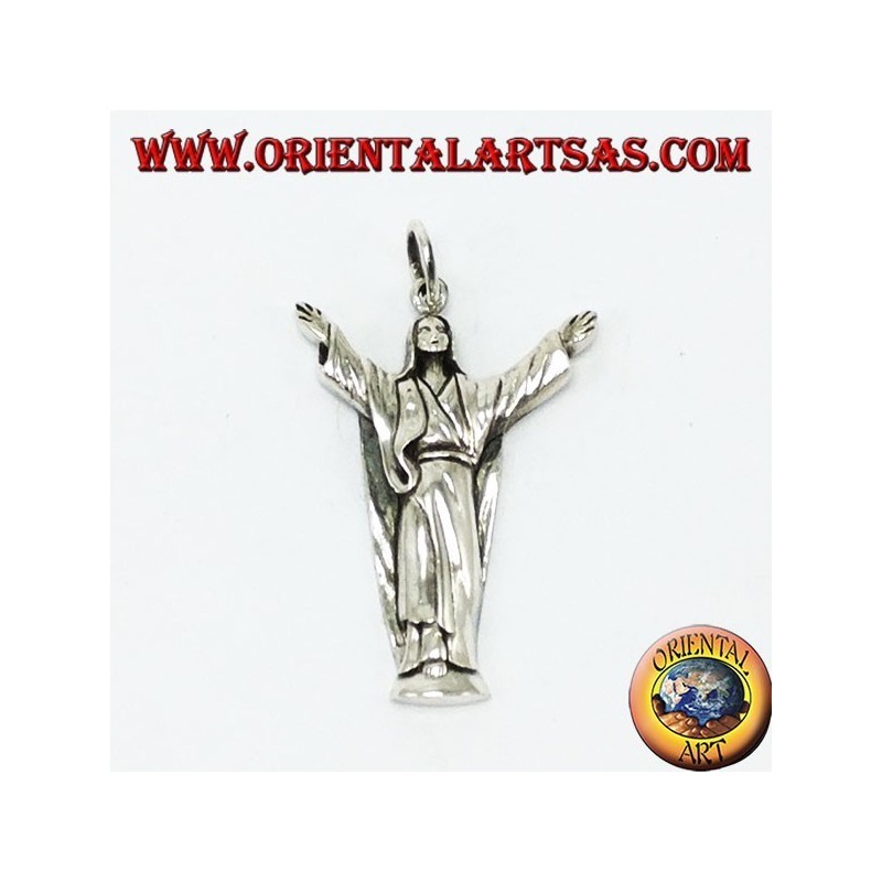 Ciondolo  in argento Cristo Redentore