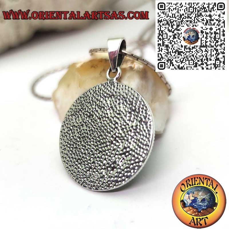 Pendentif Argent 925 Soleil Noir Roue Solaire - Symbole Puissant