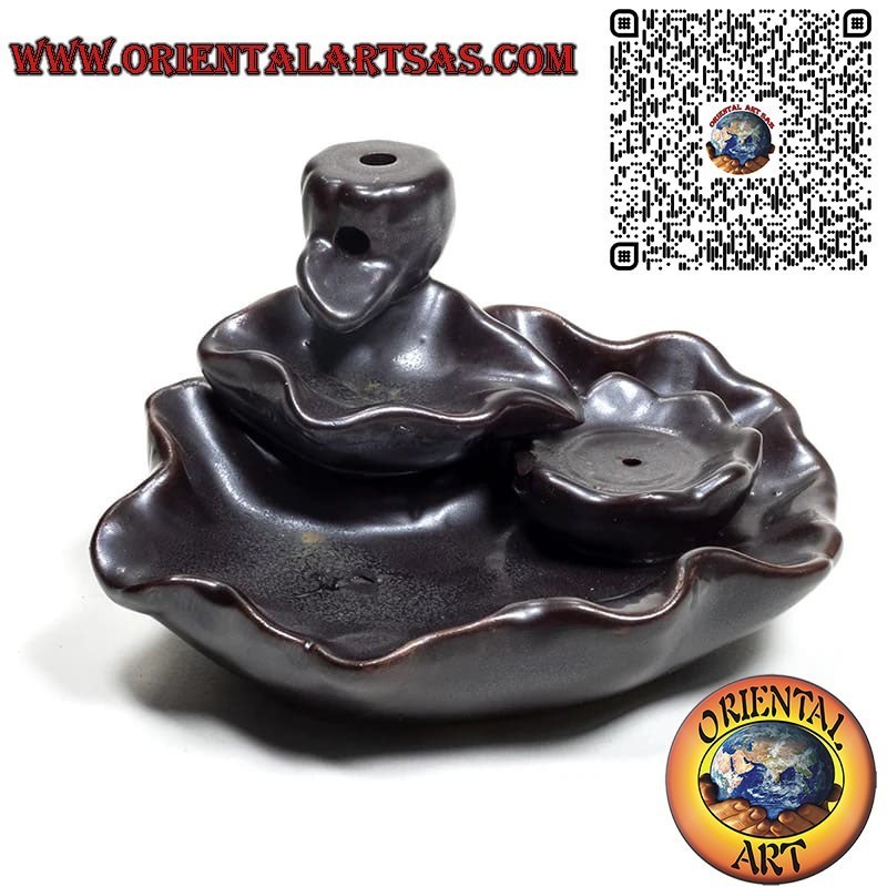 Zen Pond" Ceramic Backflow Incense Burner