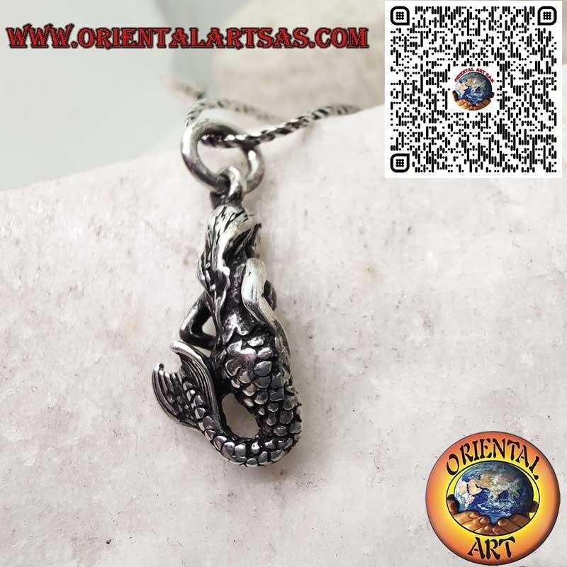 Ciondolo Sirena 3D Argento 925 - Gioiello Mitologia Marina