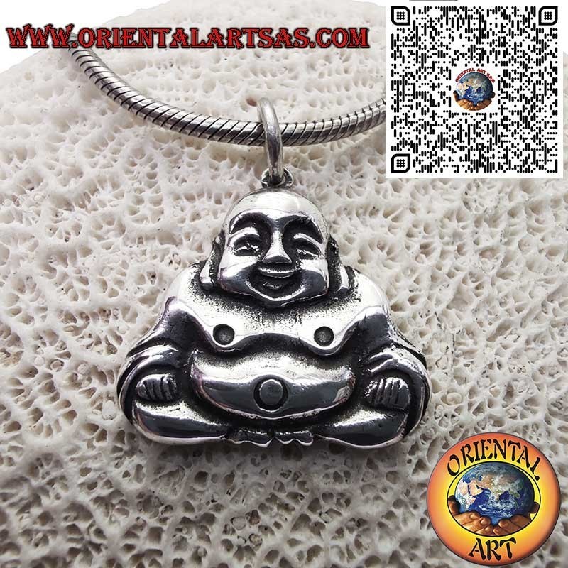 Pendentif Bouddha Rieur Argent 925 - Chance et Prospérité