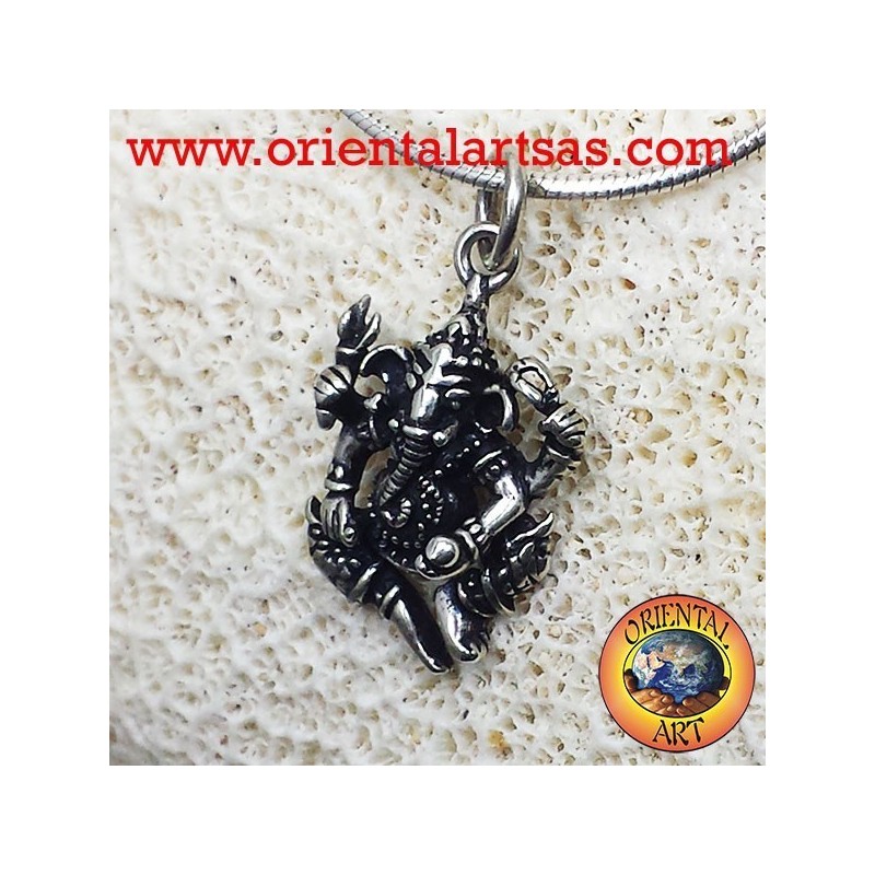 Ciondolo Ganescha in argento