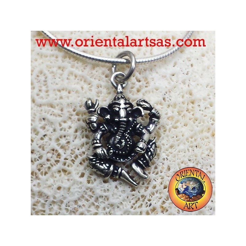 Ciondolo Ganescha in argento