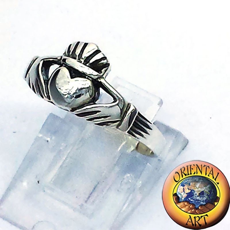925 Sterling Silver Claddagh Irish Ring | Oriental Art