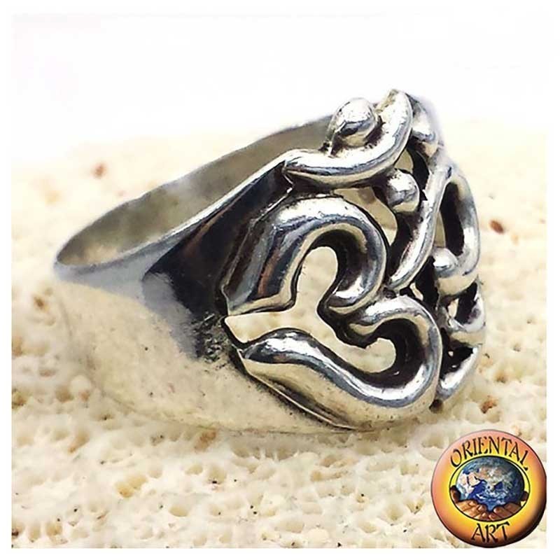 925 Sterling Silver OM Symbol Ring Aum | Oriental Art
