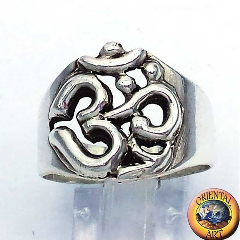 OM Symbol Ring 925 Sterling Silber Aum | Oriental Art