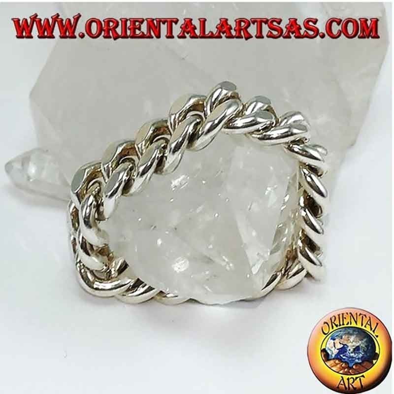 Kettenring 925 Sterling Silber Bewegliche Glieder | Oriental Art