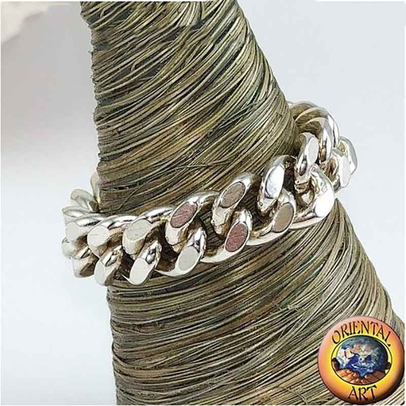 Anillo Cadena Plata 925 Eslabones Móviles | Oriental Art