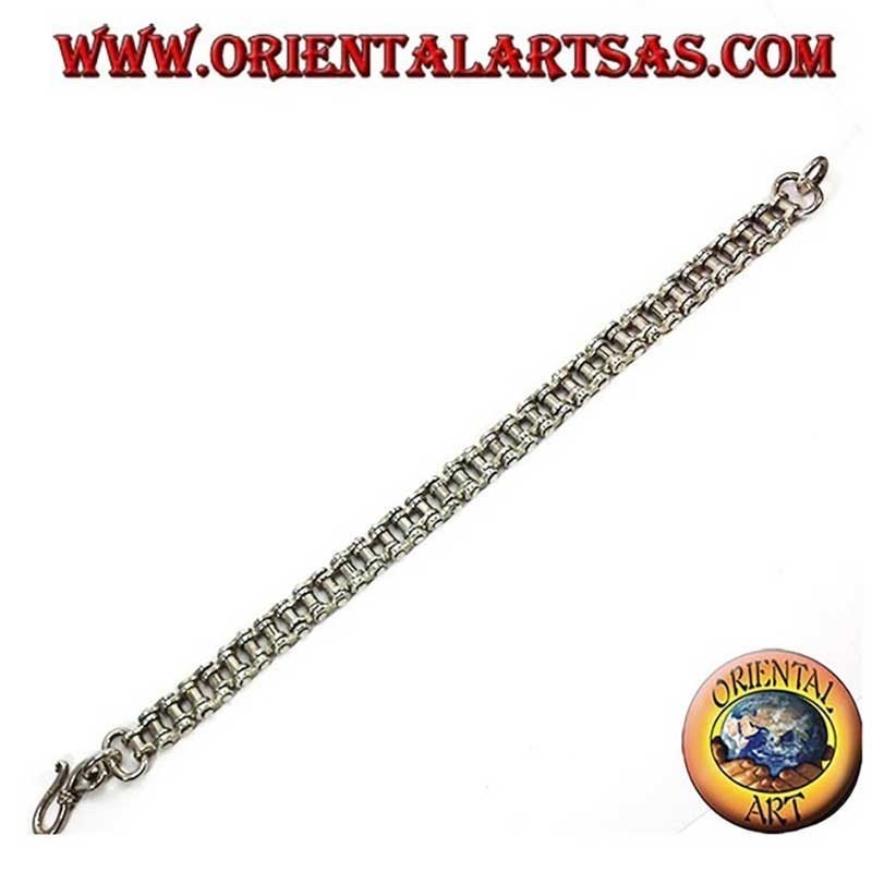 925 Silver Motorbike Chain Bracelet - Biker & Rock Style