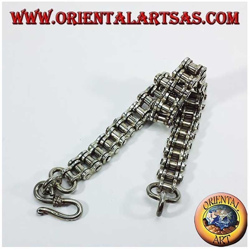 Pulsera Cadena Moto Plata 925 - Estilo Biker & Rock