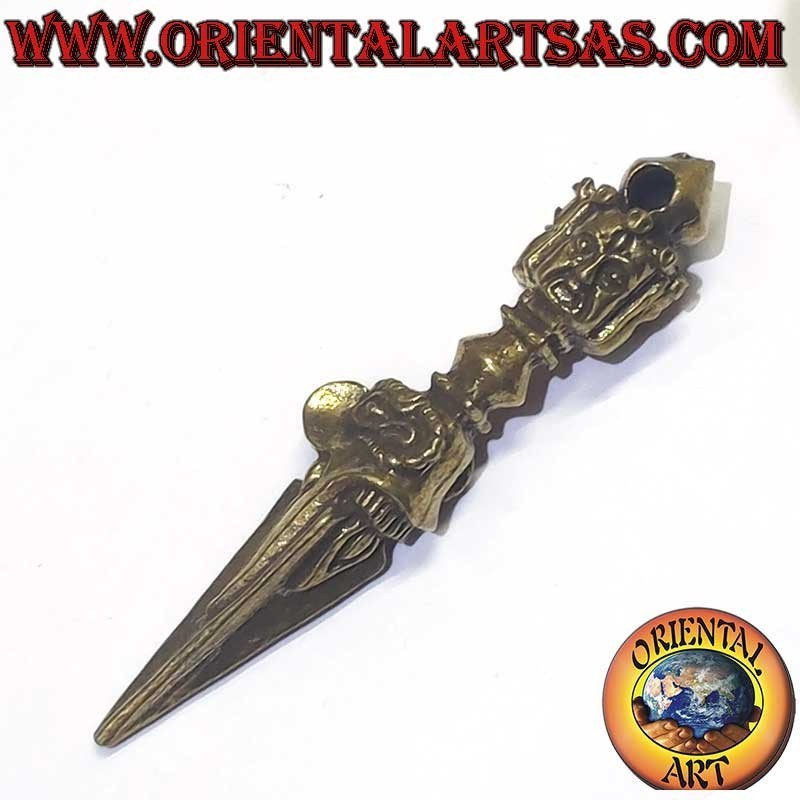 Ciondolo Phurba Vajrakila Mahakala Ottone 55mm | Oriental Art
