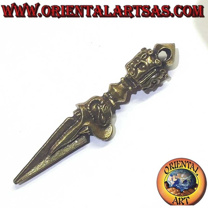 Phurba Vajrakila Mahakala Anhänger Messing 55mm | Oriental Art