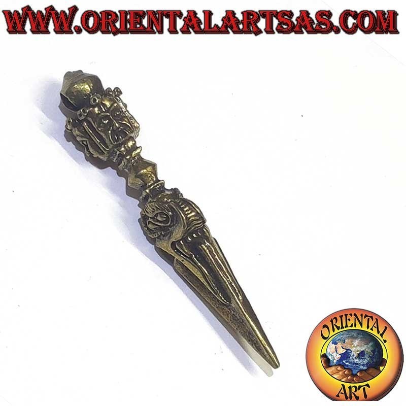 Pendentif Phurba Vajrakila Mahakala Laiton 55mm | Oriental Art