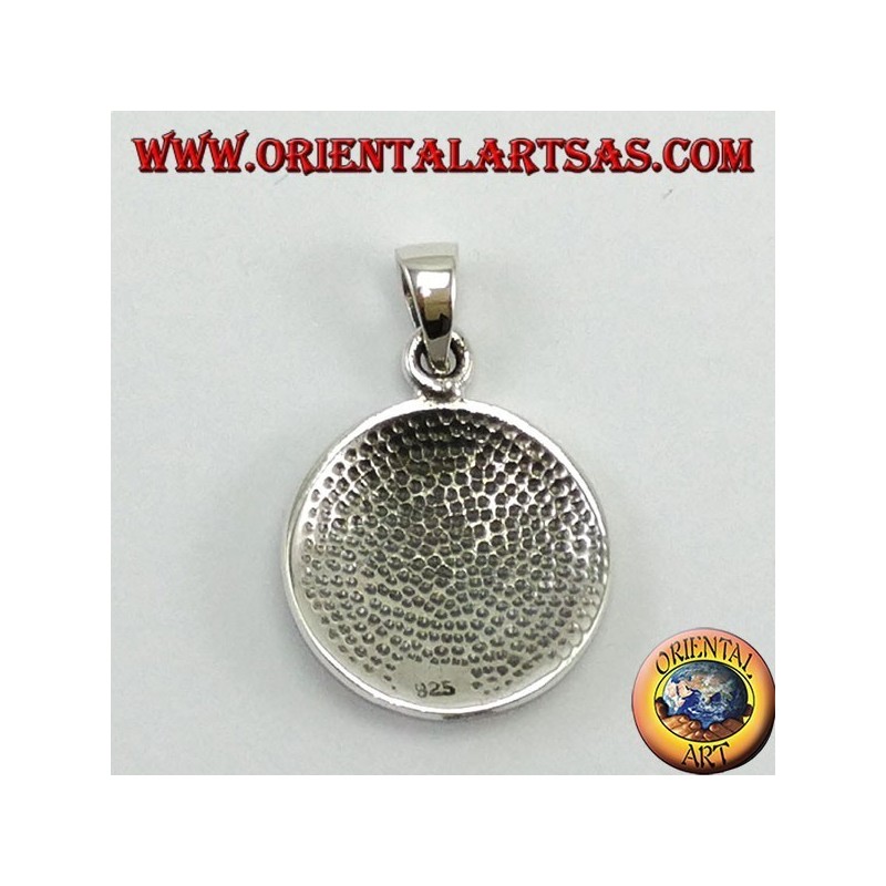 Silber Anhänger, Aegishjalmur und Vegvisir mit keltischen Runen (klein)