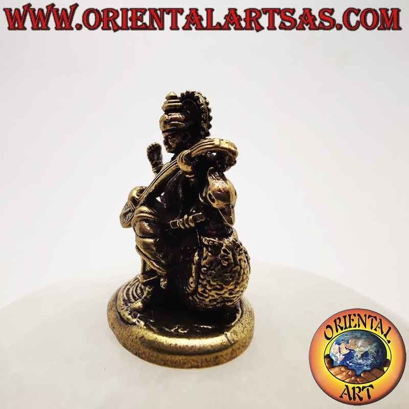 Saraswati auf Schwan Statue Messing - Indische Göttin | Oriental Art