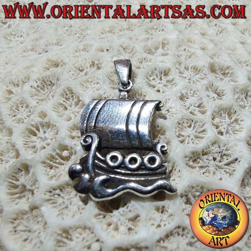 Viking Drakkar Pendant 925 Silver - Norse Longship | Oriental Art