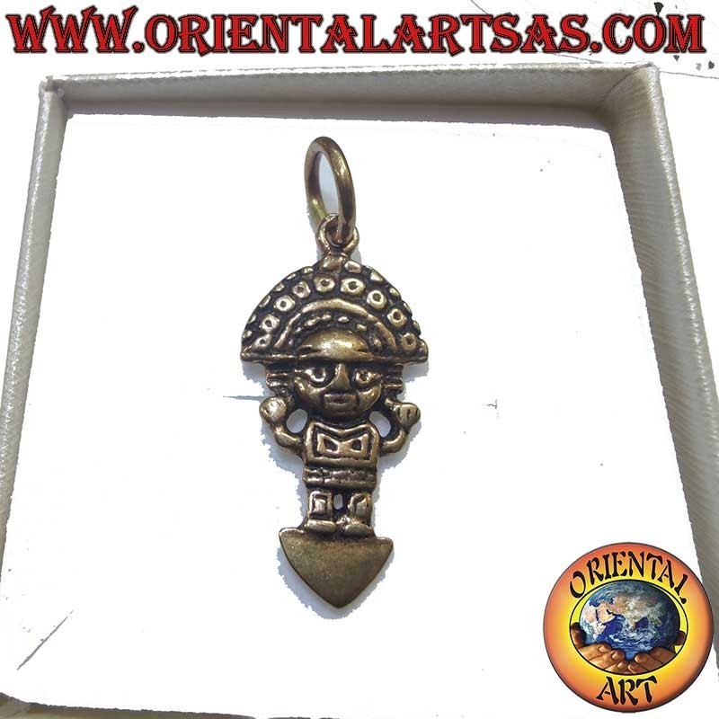 Ciondolo Tumi Peruviano Bronzo 30mm - Simbolo di Forza