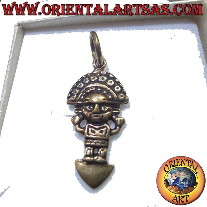Ciondolo Tumi Peruviano Bronzo 30mm - Simbolo di Forza
