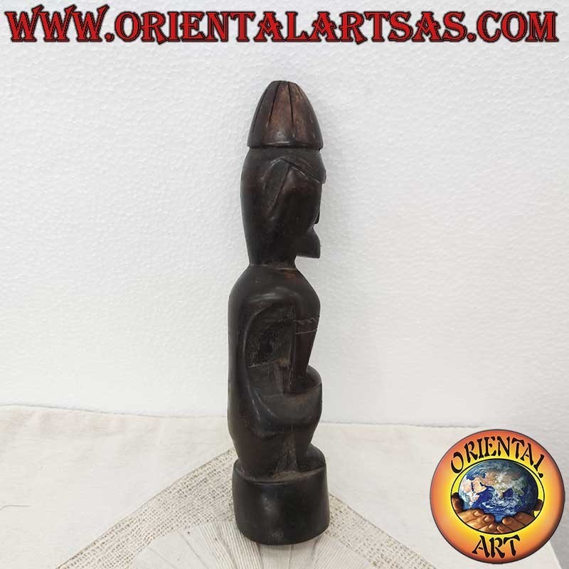 Dayak Tribal Statue Ironwood Borneo 27cm - Ancestor Protector Spirit